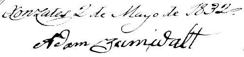 Capt. Zumwalt's Signature