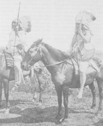 Mounted Comanche Warriors 