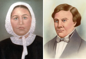 Green & Sarah DeWitt (colored from archival images)