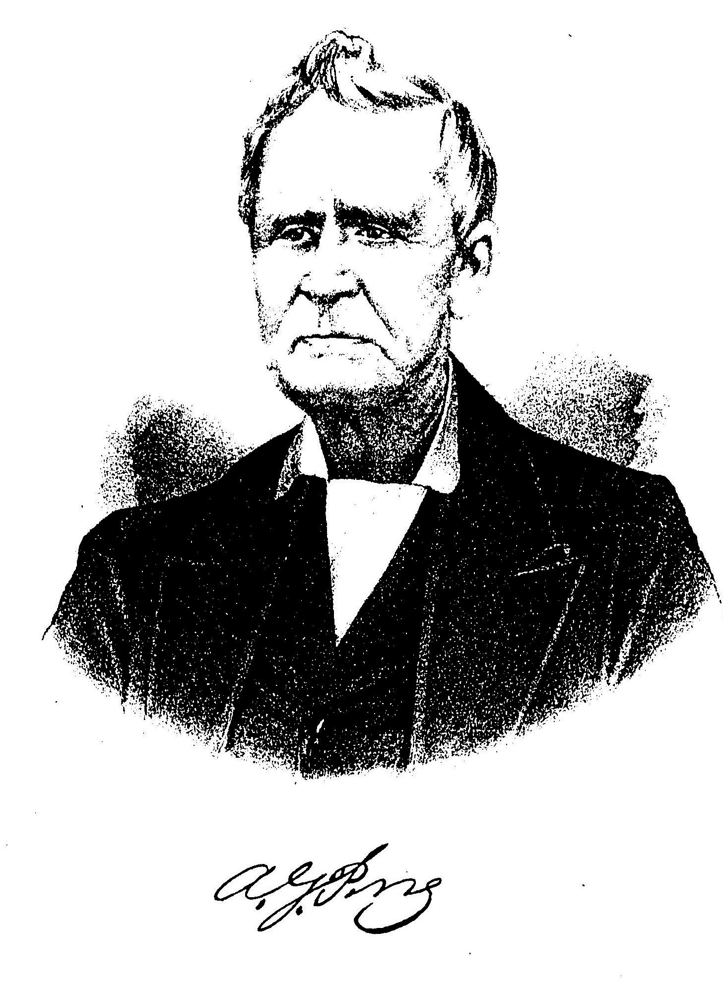 Albert G. Perry (From Memorial and Biographical History of McLennan, Falls, Bell and Coryell Counties Texas, 1893; courtesy descendant David Perry)