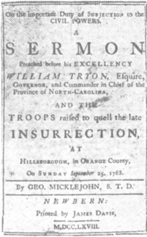 Micklejohn's Title Page